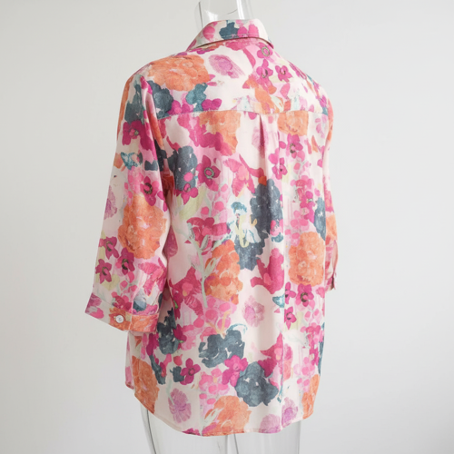 Shirt with Elbow Sleeves and Collar Neck in Soft Breathable Fabric Ideal for Casual wear and Relaxed Styling - Image 5