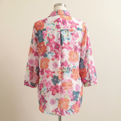 Shirt with Elbow Sleeves and Collar Neck in Soft Breathable Fabric Ideal for Casual wear and Relaxed Styling - Image 6