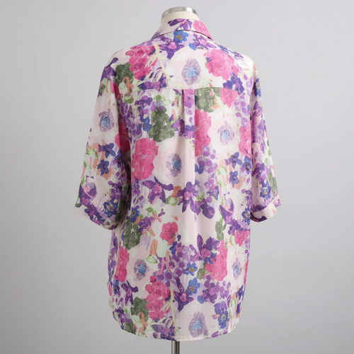 Shirt with Elbow Sleeves and Collar Neck in Soft Breathable Fabric Ideal for Casual wear and Relaxed Styling - Image 8