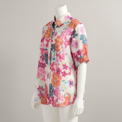 Shirt with Elbow Sleeves and Collar Neck in Soft Breathable Fabric Ideal for Casual wear and Relaxed Styling - Image 20