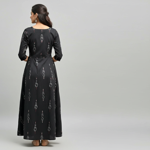 Women Maxi Dress – Cotton Blend, Maxi Length - Image 2