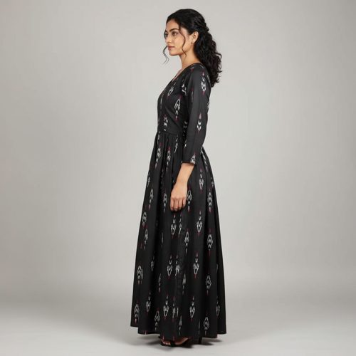 Women Maxi Dress – Cotton Blend, Maxi Length - Image 6