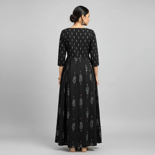Women Maxi Dress – Cotton Blend, Maxi Length - Image 3