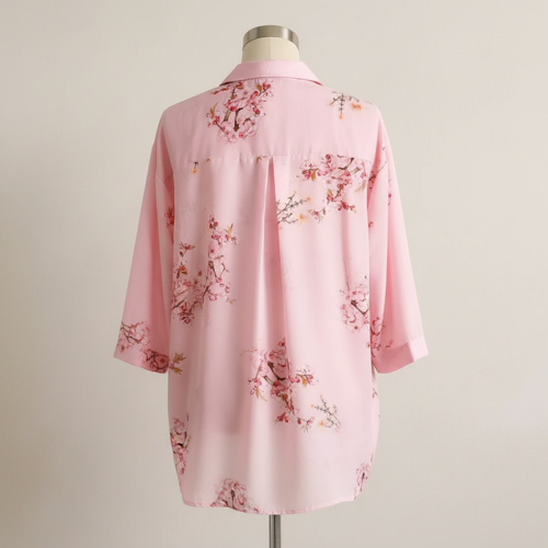Shirt with Collared Neck and Half Sleeves in Relaxed Fit Style - Image 14