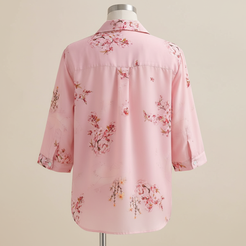 Shirt with Collared Neck and Half Sleeves in Relaxed Fit Style - Image 15