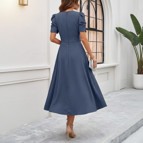 Dress for Women | New Year Party Outfit | Waist Cinched Puff Sleeve Western | Elegant Casual Wear (Dress 246) - Image 49