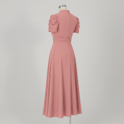 Dress for Women | New Year Party Outfit | Waist Cinched Puff Sleeve Western | Elegant Casual Wear (Dress 246) - Image 40