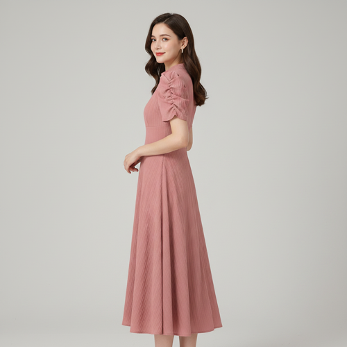 Dress for Women | New Year Party Outfit | Waist Cinched Puff Sleeve Western | Elegant Casual Wear (Dress 246) - Image 41