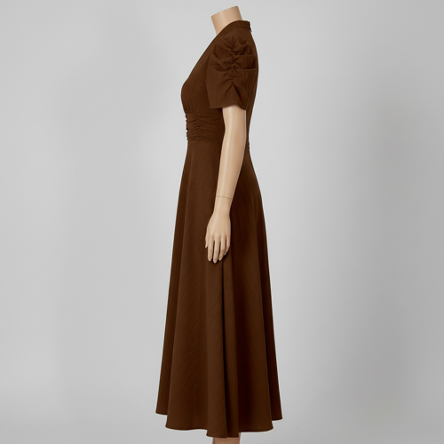 Dress for Women | New Year Party Outfit | Waist Cinched Puff Sleeve Western | Elegant Casual Wear (Dress 246) - Image 62