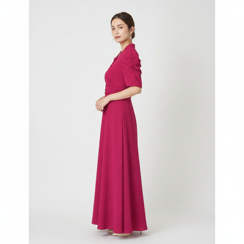 Dress for Women | New Year Party Outfit | Waist Cinched Puff Sleeve Western | Elegant Casual Wear (Dress 246) - Image 27