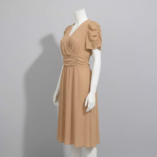 Dress for Women | New Year Party Outfit | Waist Cinched Puff Sleeve Western | Elegant Casual Wear (Dress 246) - Image 17