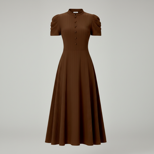 Dress for Women | New Year Party Outfit | Waist Cinched Puff Sleeve Western | Elegant Casual Wear (Dress 246) - Image 63