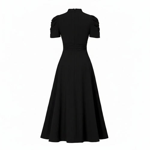 Dress for Women | New Year Party Outfit | Waist Cinched Puff Sleeve Western | Elegant Casual Wear (Dress 246) - Image 16