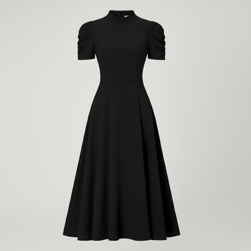Dress for Women | New Year Party Outfit | Waist Cinched Puff Sleeve Western | Elegant Casual Wear (Dress 246) - Image 10