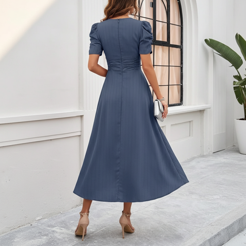 Dress for Women | New Year Party Outfit | Waist Cinched Puff Sleeve Western | Elegant Casual Wear (Dress 246) - Image 13