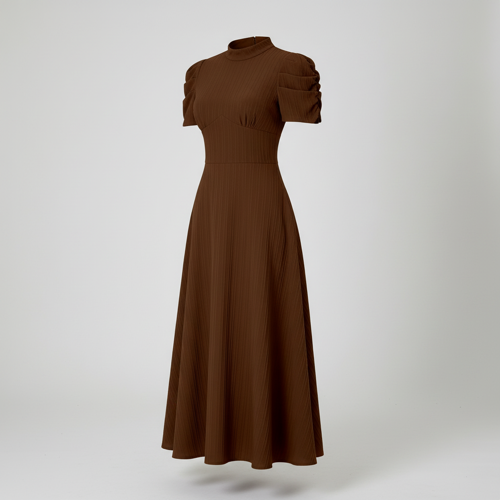 Dress for Women | New Year Party Outfit | Waist Cinched Puff Sleeve Western | Elegant Casual Wear (Dress 246) - Image 21