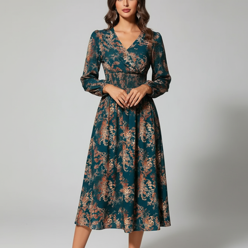 Dress for Women | Long Flared Dress for Womens | Summer Casual Outfit Wear Events, Date & Evening Look | Perfect Gaun Wear for Woman’s - Image 2