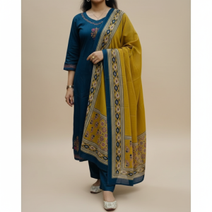 Kurta with Dupatta | Ethnic Kurti Set for Festive & Casual Wear