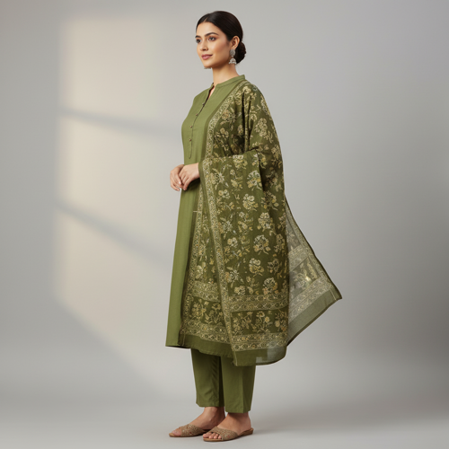 Kurta with Dupatta | Ethnic Kurti Set for Festive & Casual Wear - Image 6