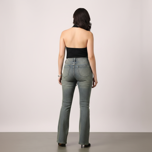 Women Bootcut Jeans – Cotton Blend - Image 12