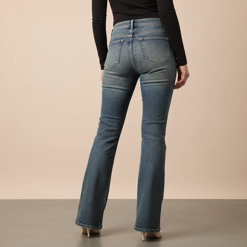Women Bootcut Jeans – Cotton Blend - Image 3