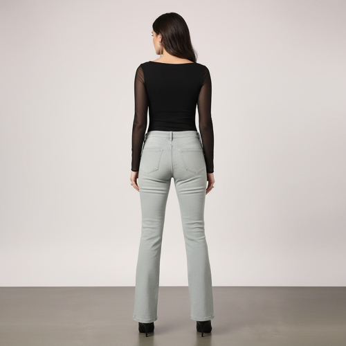 Women Bootcut Jeans – Cotton Blend - Image 26