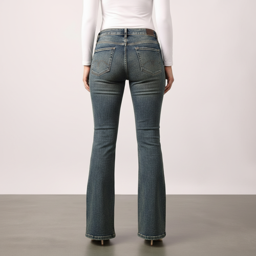 Women Bootcut Jeans – Cotton Blend - Image 6