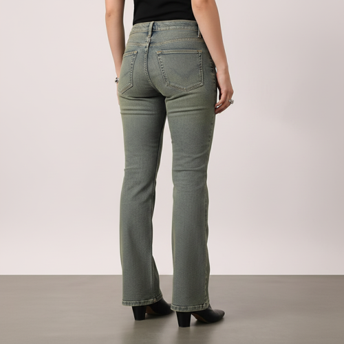 Women Bootcut Jeans – Cotton Blend - Image 10