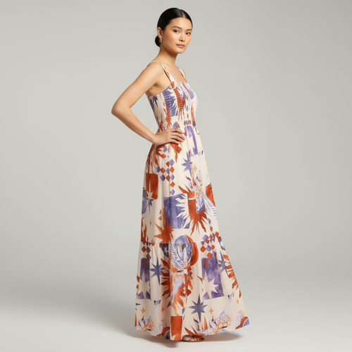 Women Maxi Dress – Sleeveless, Maxi Length - Image 14