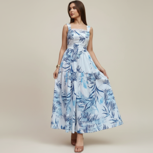 Women Maxi Dress – Sleeveless, Maxi Length