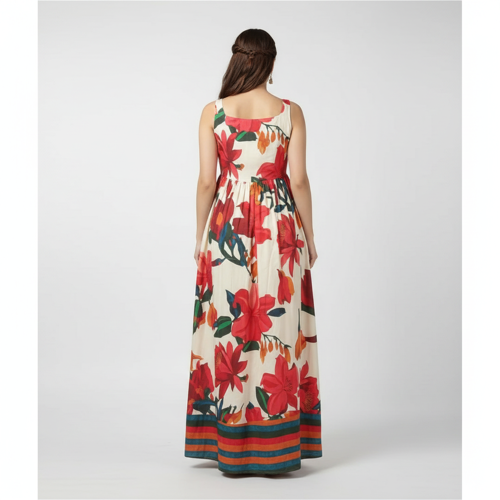 Women Maxi Dress – Sleeveless, Maxi Length - Image 5