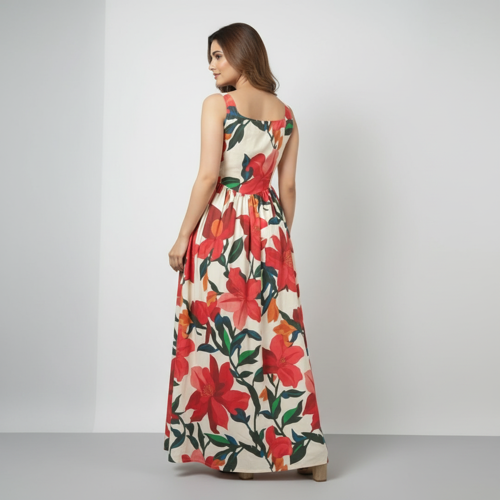 Women Maxi Dress – Sleeveless, Maxi Length - Image 6