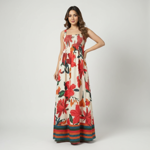 Women Maxi Dress – Sleeveless, Maxi Length - Image 7