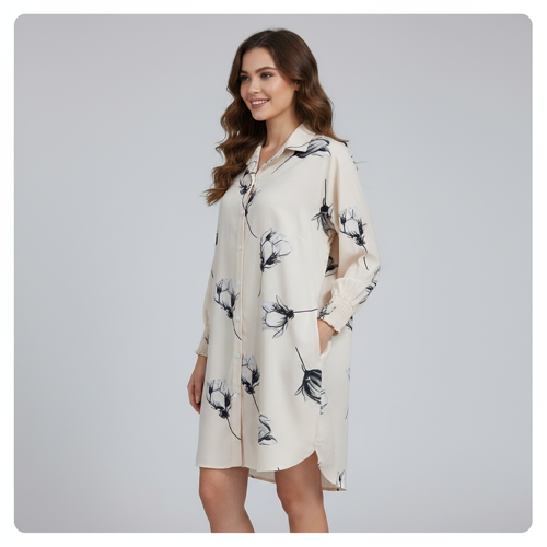 Dresses for Womens | Mini Dresses Rayon for Women Stylish | Summer Casual Outfit Events, Date & Evening Look | Tunic Shirts for Women - Image 7