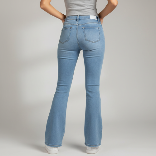 Jeans | Stretchable Denim Pant | 3 Button Front Closure | Flared Bell Bottom Style Casual for Girls & Ladies (Sizes 26-34) - Image 14