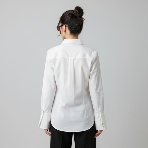 Aahwan White Solid Front Button Long Sleeve Casual Shirt for Women' & Girl's(354-White-XS) - Image 6