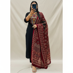 Kurta with Pant and Printed Dupatta Set | Elegant Ethnic Kurta Pant Dupatta Set for Women | Festive Office Casual Wear