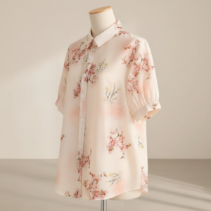 Shirt Short Sleeve Button Down Top | Casual Summer Blouse Lightweight Soft Fabric Regular Fit Stylish Top