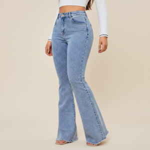 Women Bootcut Jeans - Cotton Blend