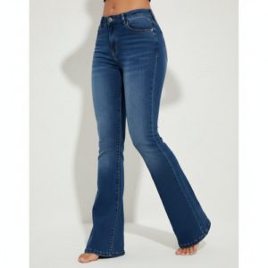 Jeans | Flared Bell Bottom Bootcut Pants | Wide Leg Stretch Denim – Perfect for Travel, Party & Everyday Use – Sizes 26–40 (1)