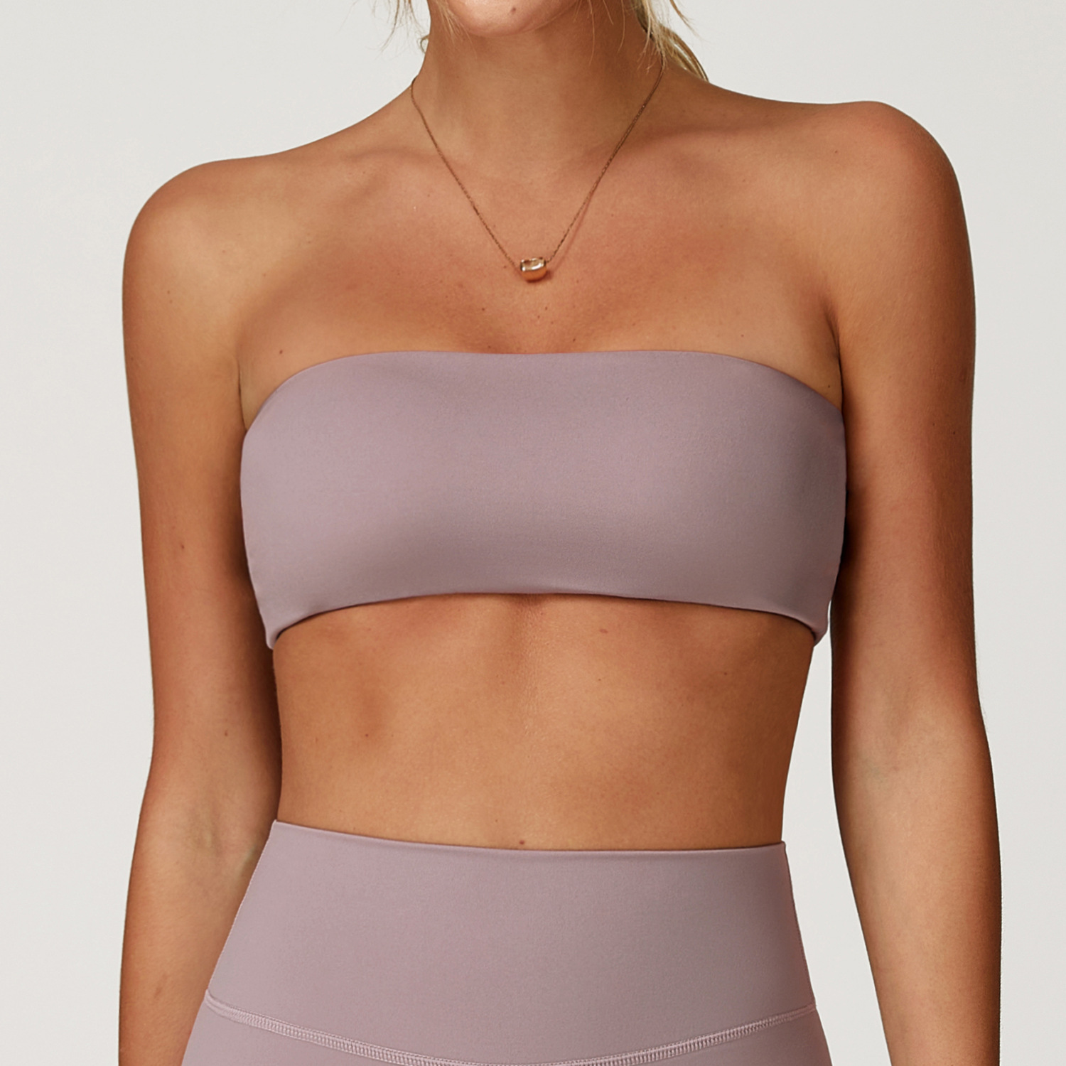 Morpho Aura Women's Soft Stretch Tube Top Workout Athletic Bandeau - Image 2